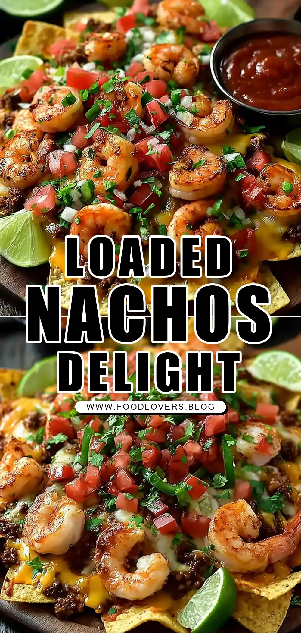 Loaded Shrimp & Beef Nachos