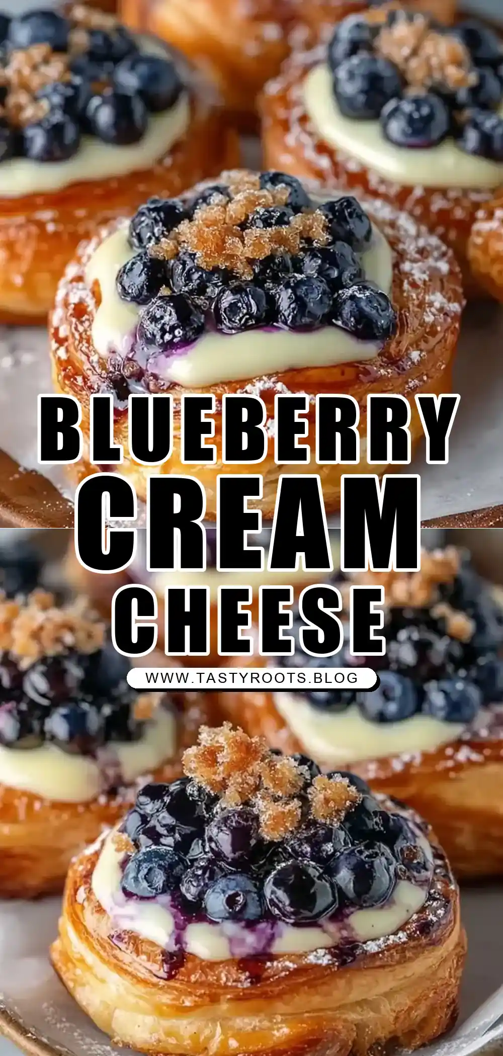 Delicious Homemade Blueberry Cream Cheese Danish Recipe