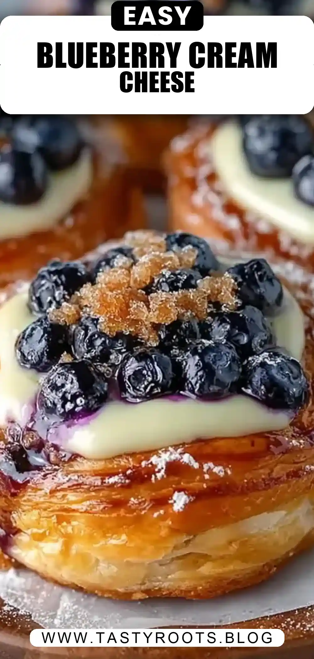 Delicious Homemade Blueberry Cream Cheese Danish Recipe