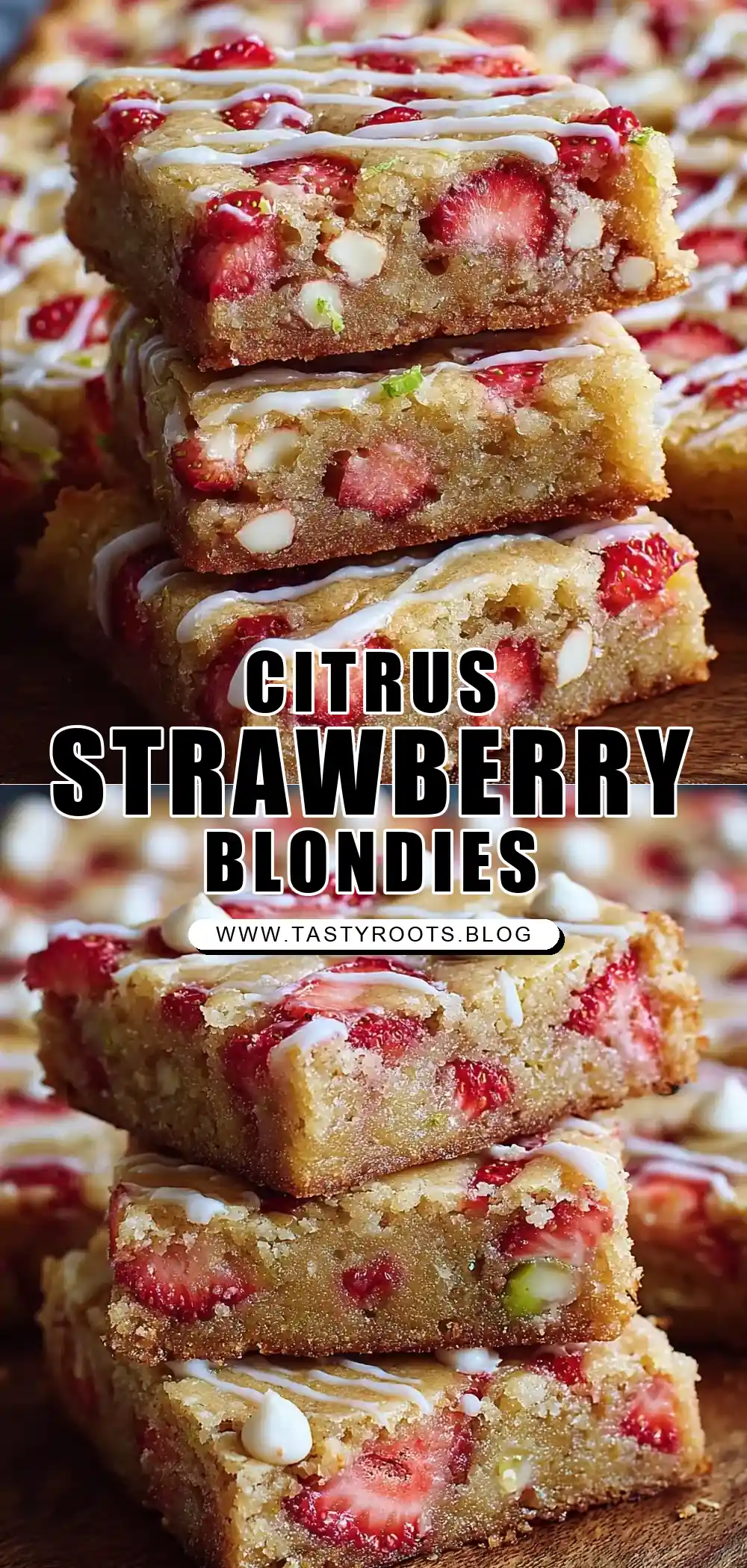 Zesty Strawberry Lime Blondies That Burst with Fresh Citrus Flavor