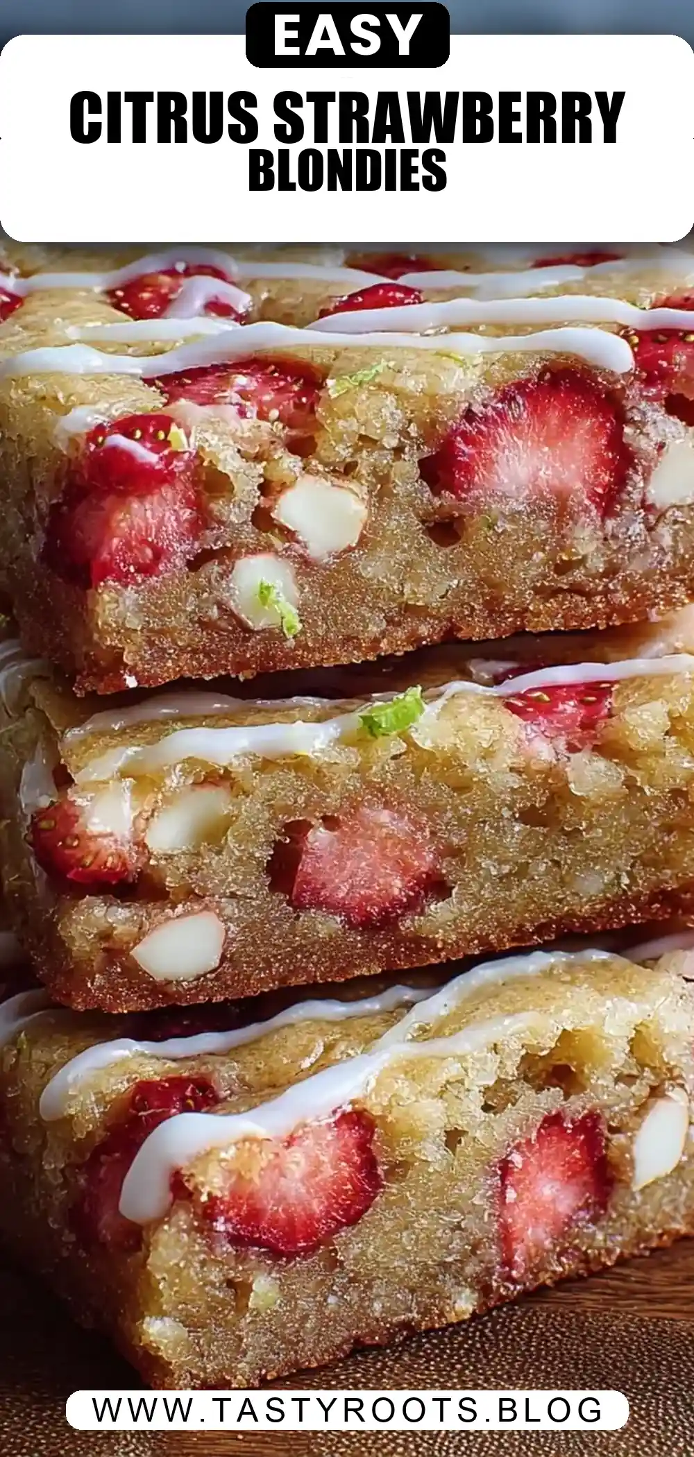 Zesty Strawberry Lime Blondies That Burst with Fresh Citrus Flavor