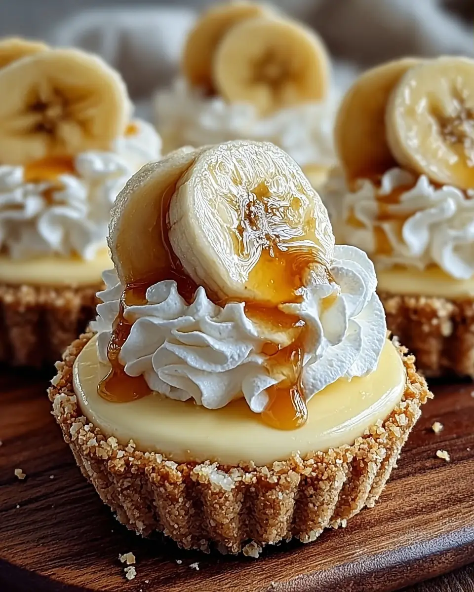 A delicious plate of Creamy Mini Banana Pudding Pies: The No-Bake Treat You Didn't Know You Needed