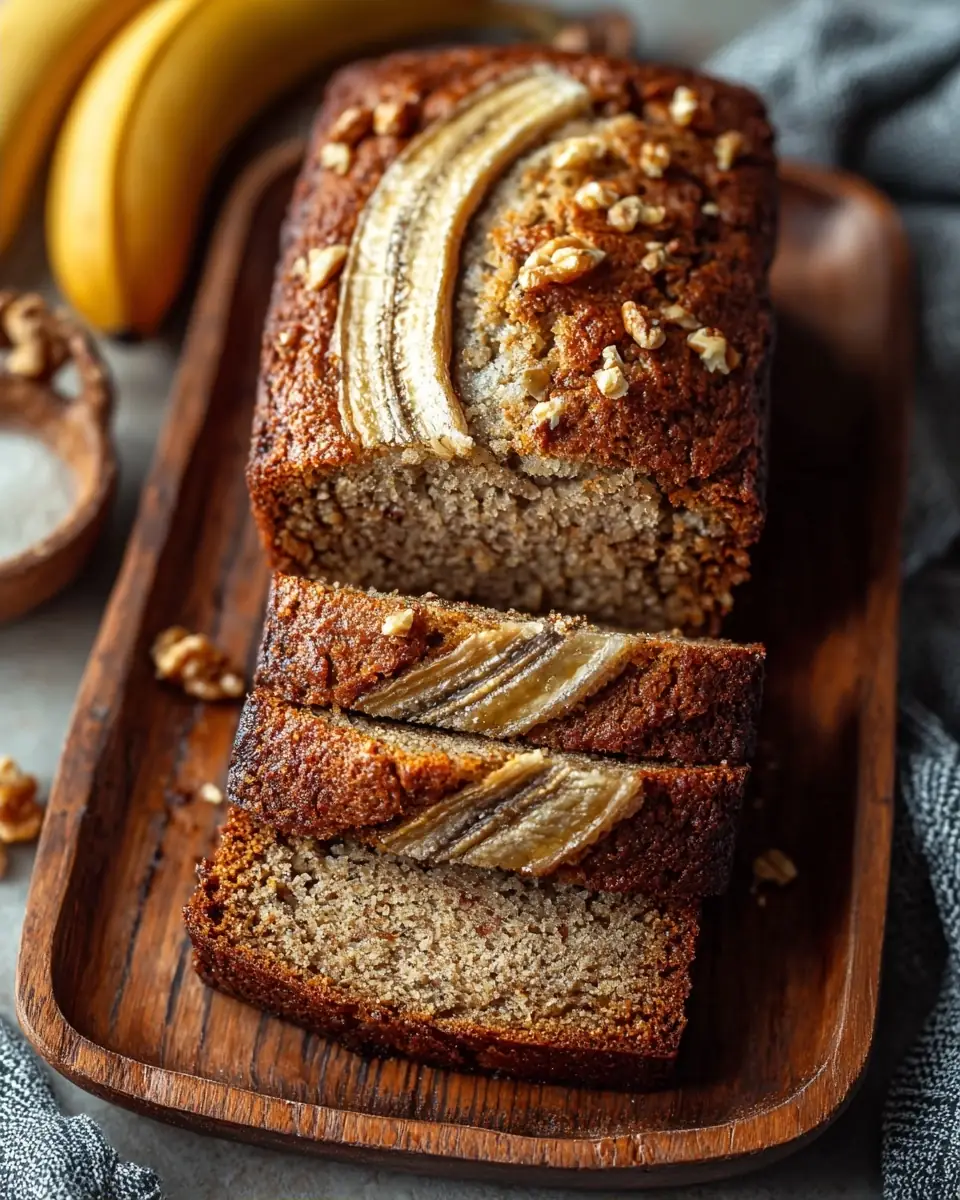 A delicious plate of Easy Banana Buckwheat Bread Recipe for Moist Homemade Comfort