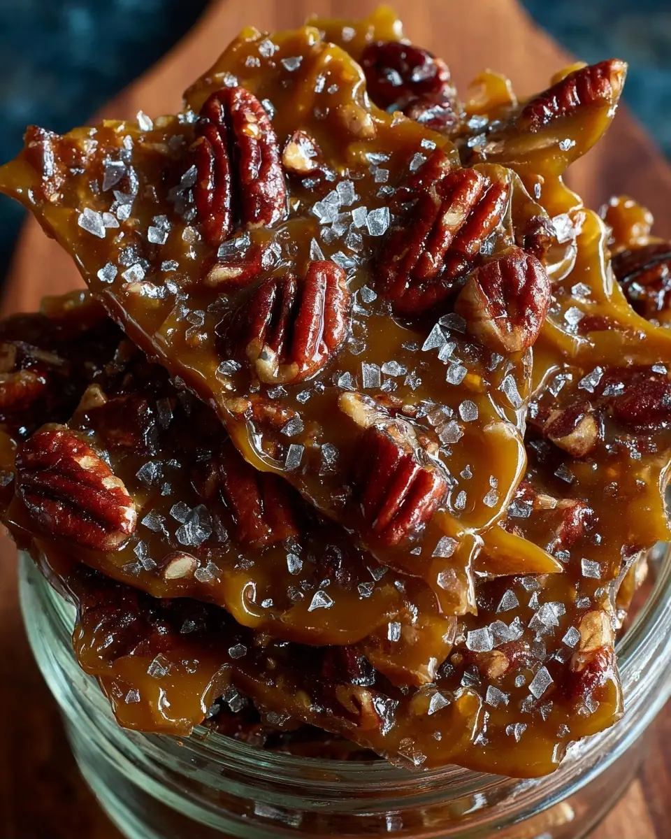 A delicious plate of Easy Crunchy Pecan Brittle Recipe You’ll Love