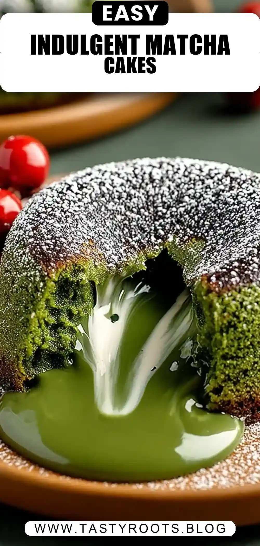 Healthier Matcha Lava Cakes (with Vanilla) for a Light Yet Indulgent Dessert