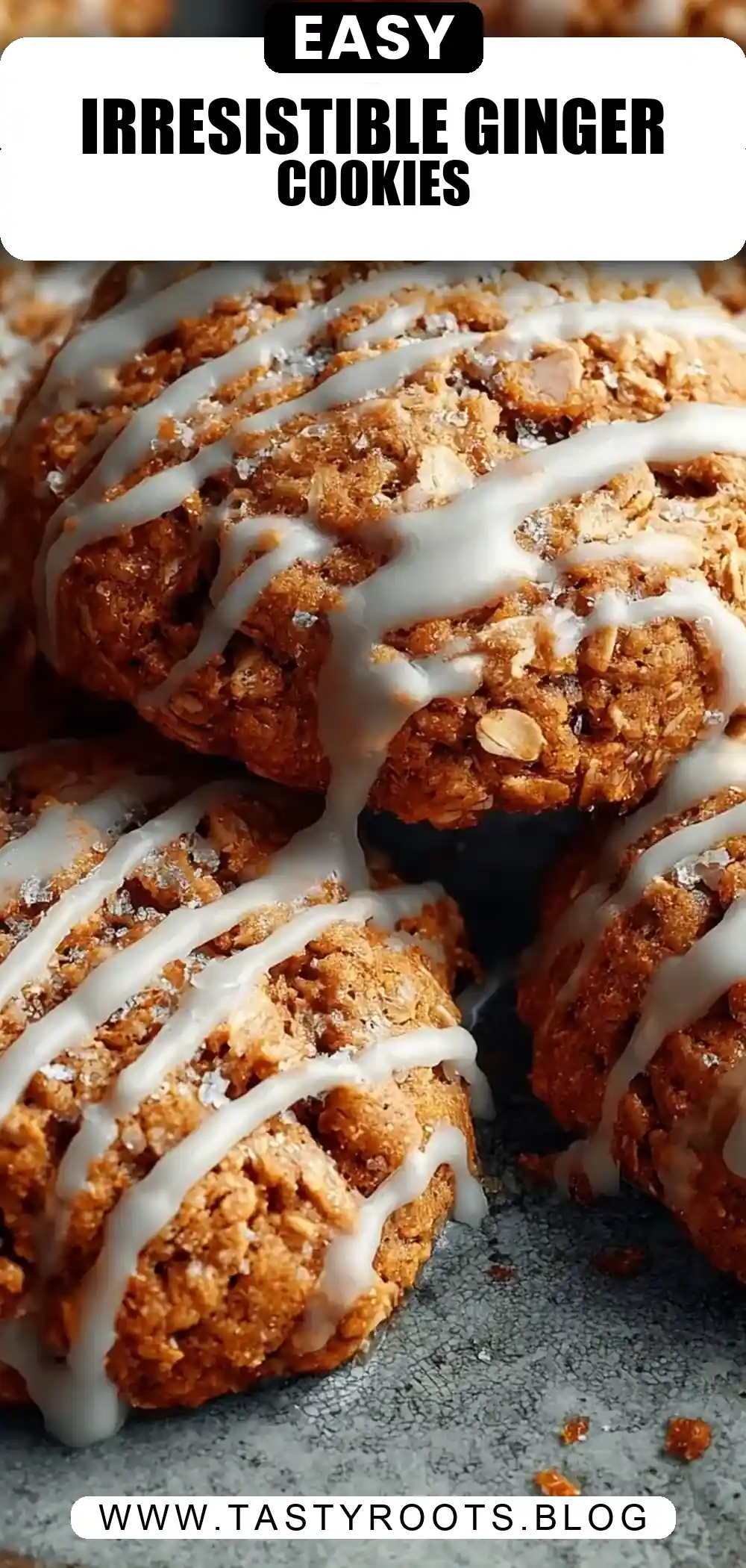 Gluten-Free Iced Ginger Oatmeal Cookies (Irresistible + Easy Recipe)