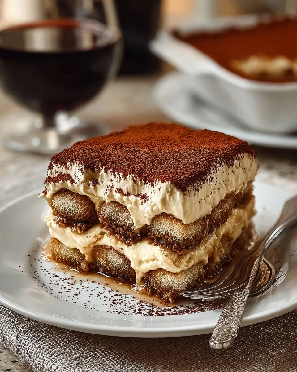 A delicious plate of Italian Tiramisu for a Crowd: The Ultimate Recipe to Impress Your Guests
