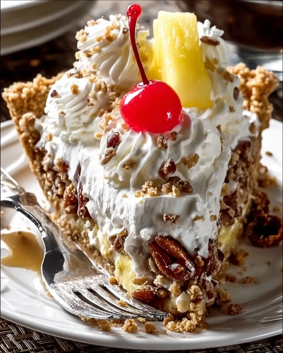 A delicious plate of Million Dollar Pie – The No-Bake Dessert That Feels Like a Celebration