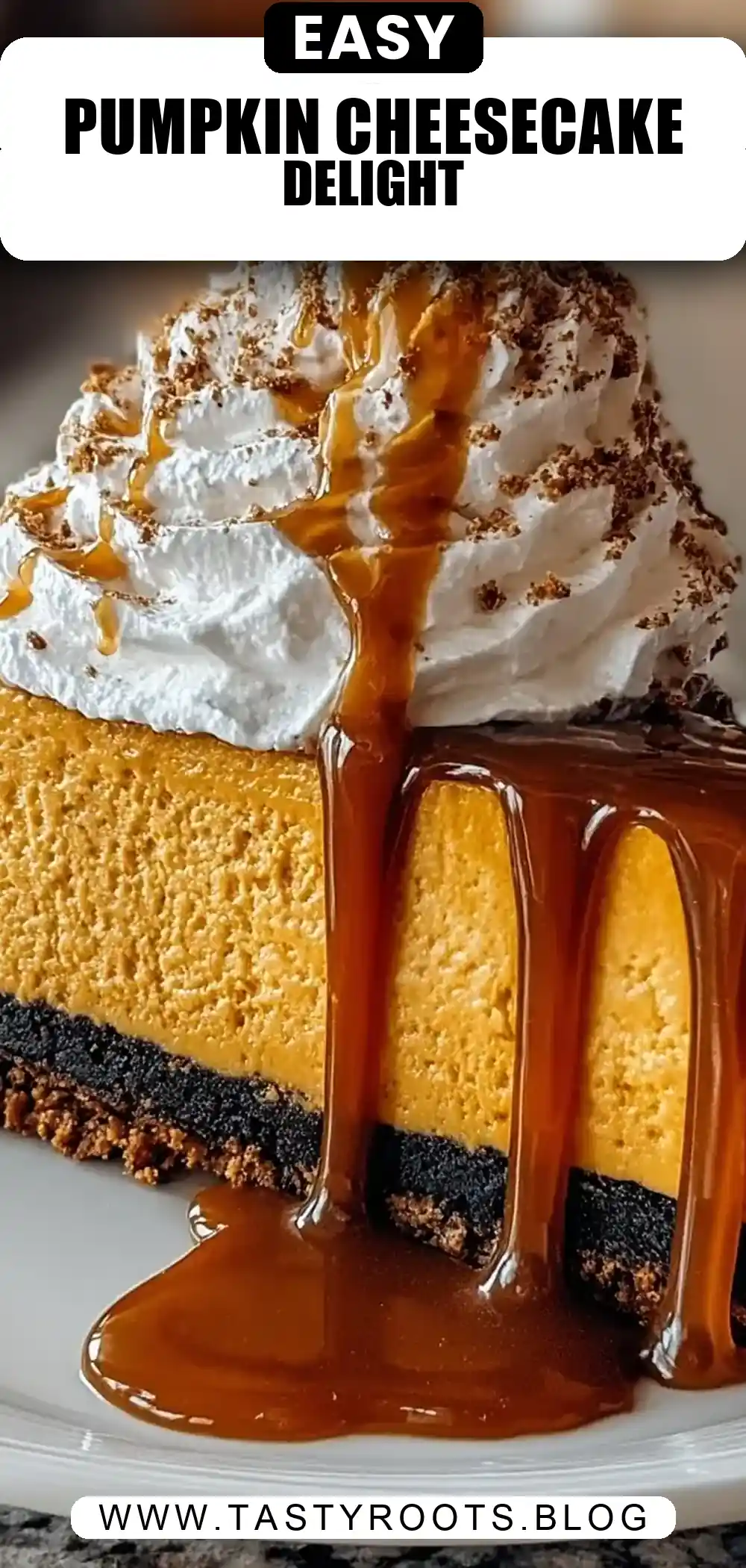 Creamy Pumpkin Cheesecake with Pecan Gingersnap Crust