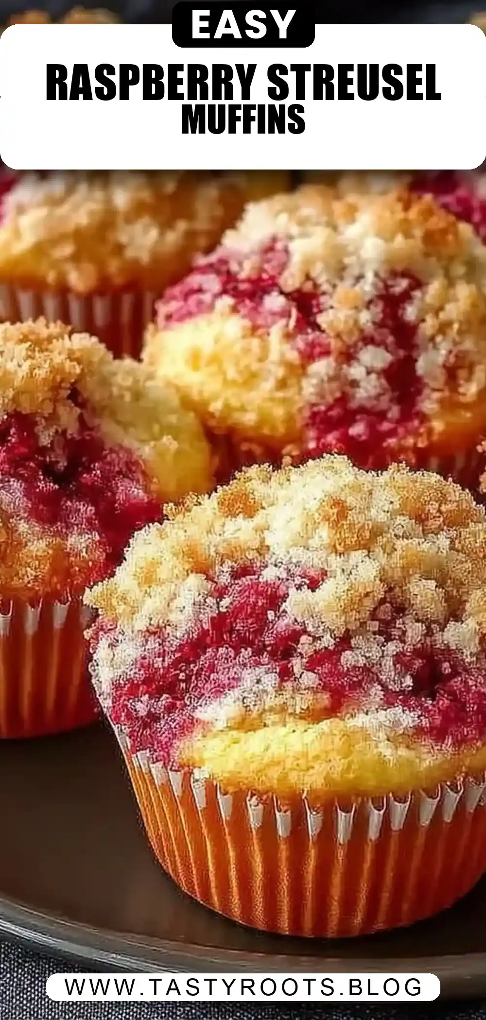 Buttermilk Raspberry Muffins with Streusel and Homemade Berry Swirl