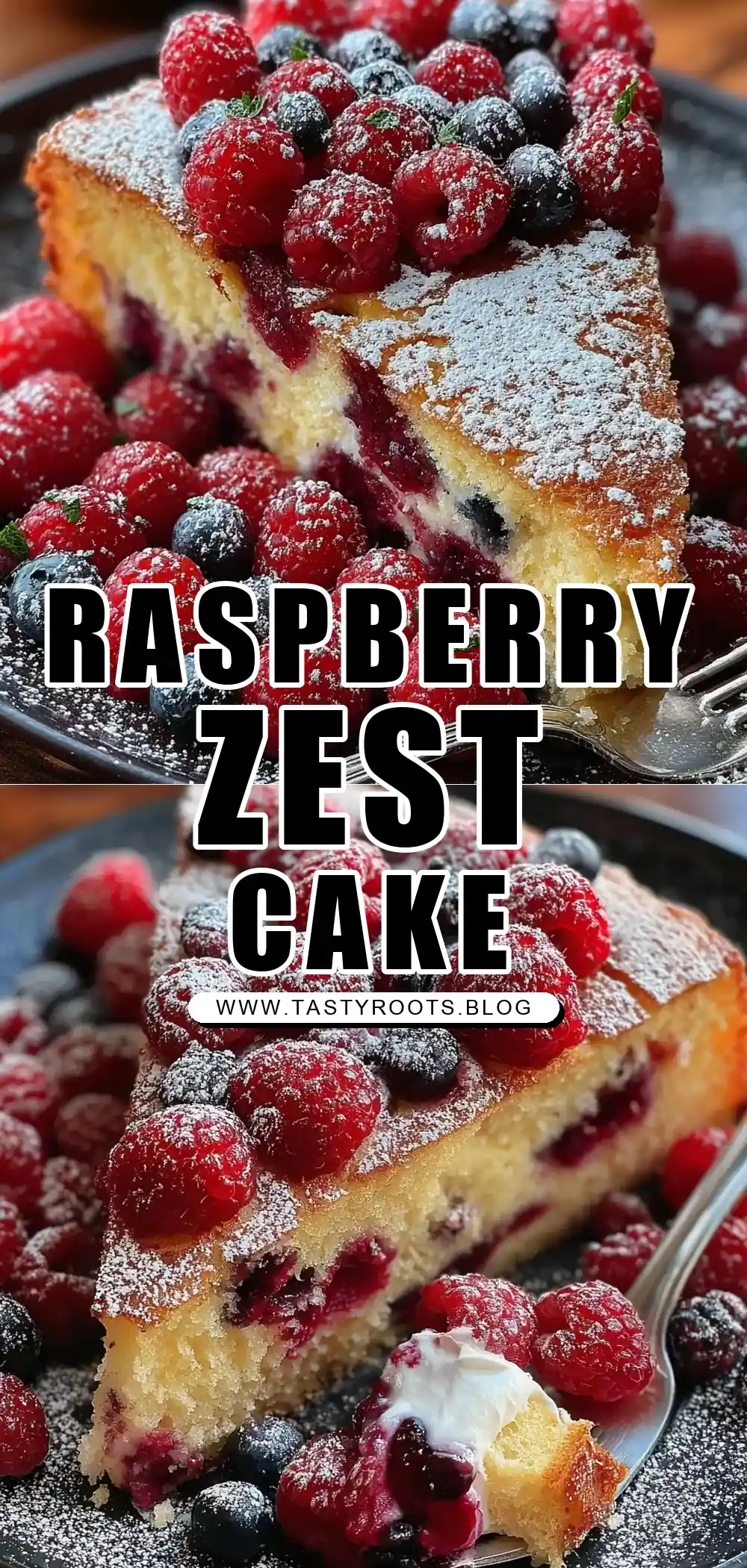 Lemon-Zest Raspberry Bliss Cake – A Burst of Flavor in Every Bite