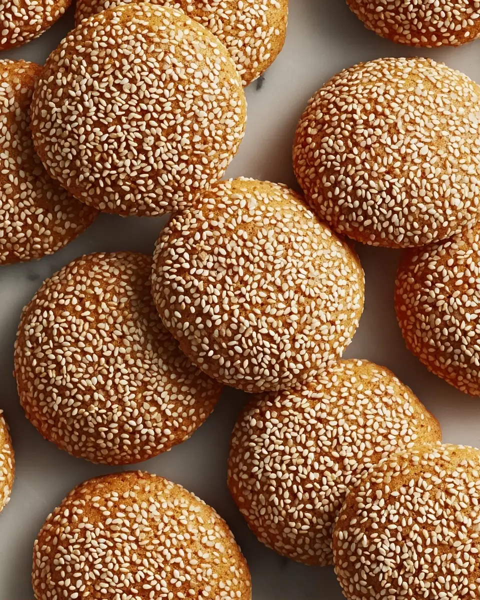 A delicious plate of Sesame Honey Chewy Cookies: Your Ultimate Guide to Baking the Perfect Sweet and Nutty Treats