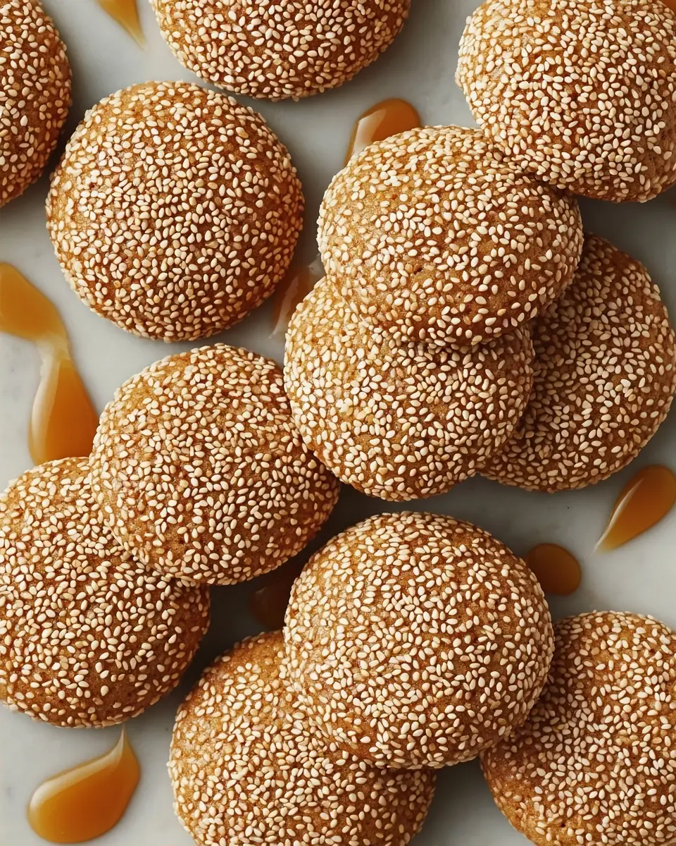 A delicious plate of Sesame Honey Chewy Cookies: Your Ultimate Guide to Baking the Perfect Sweet and Nutty Treats