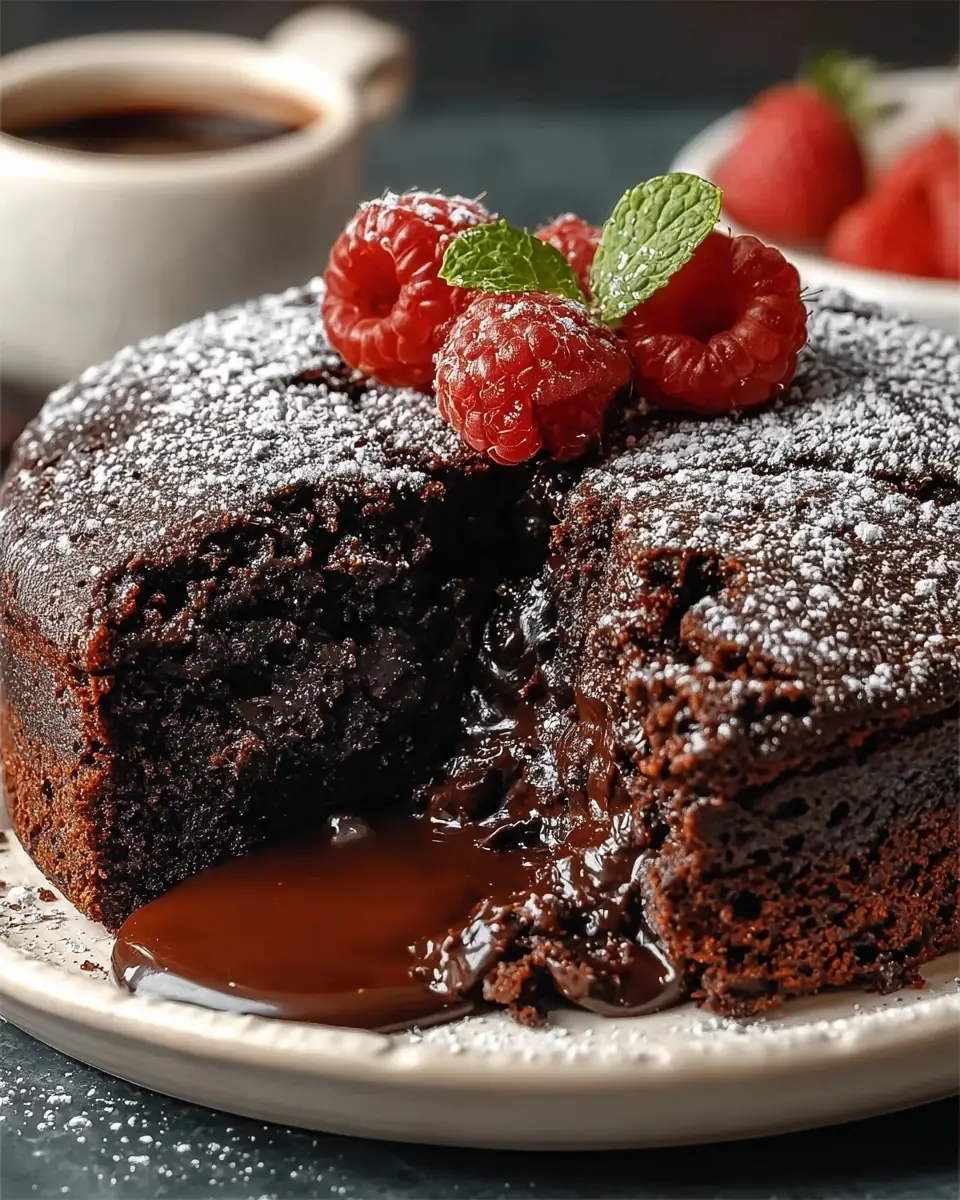 A delicious plate of Ultra-Fudgy Vegan & Gluten-Free Chocolate Cake That Melts in Every Bite