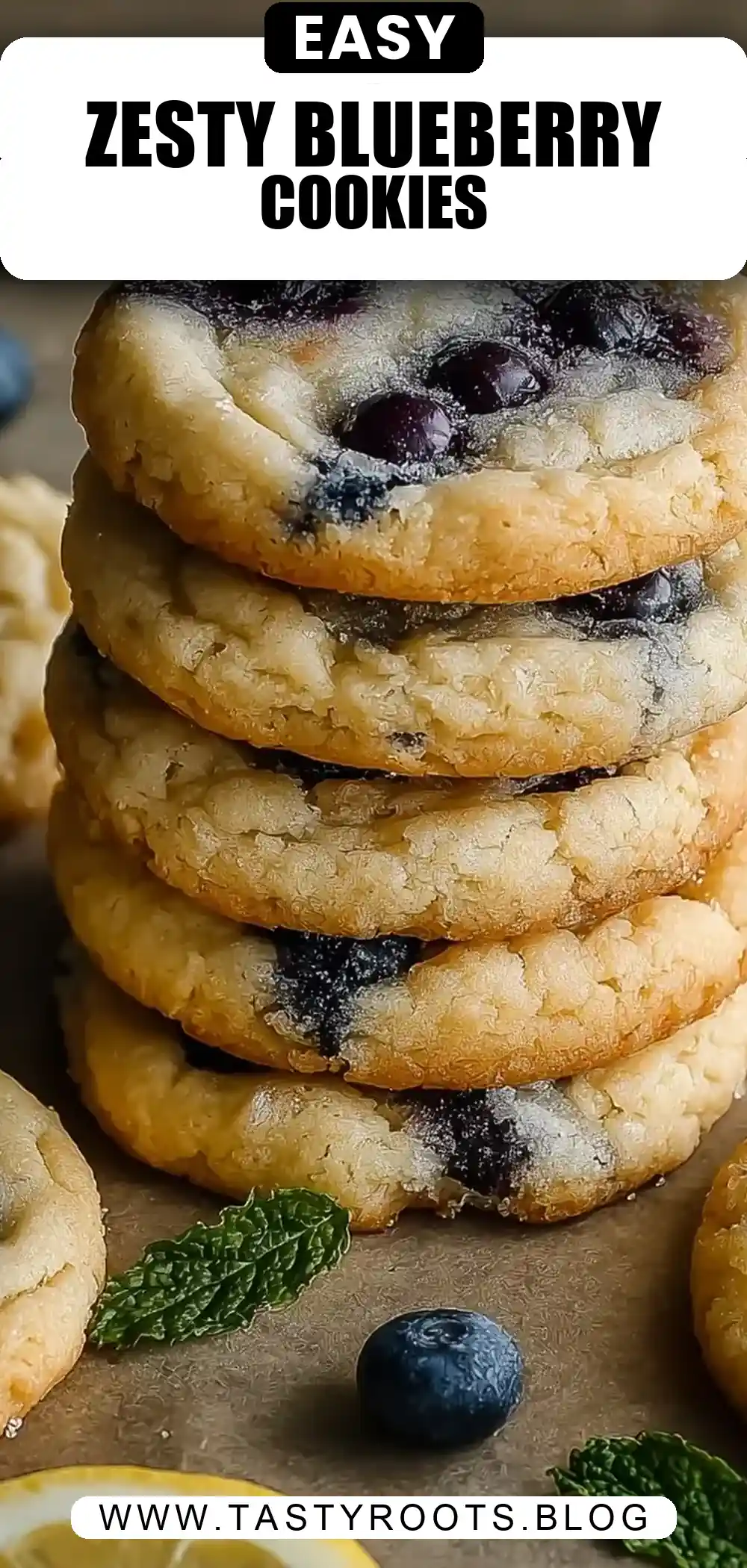 Lemon Blueberry Cookies: Soft, Zesty, and Bursting with Flavor