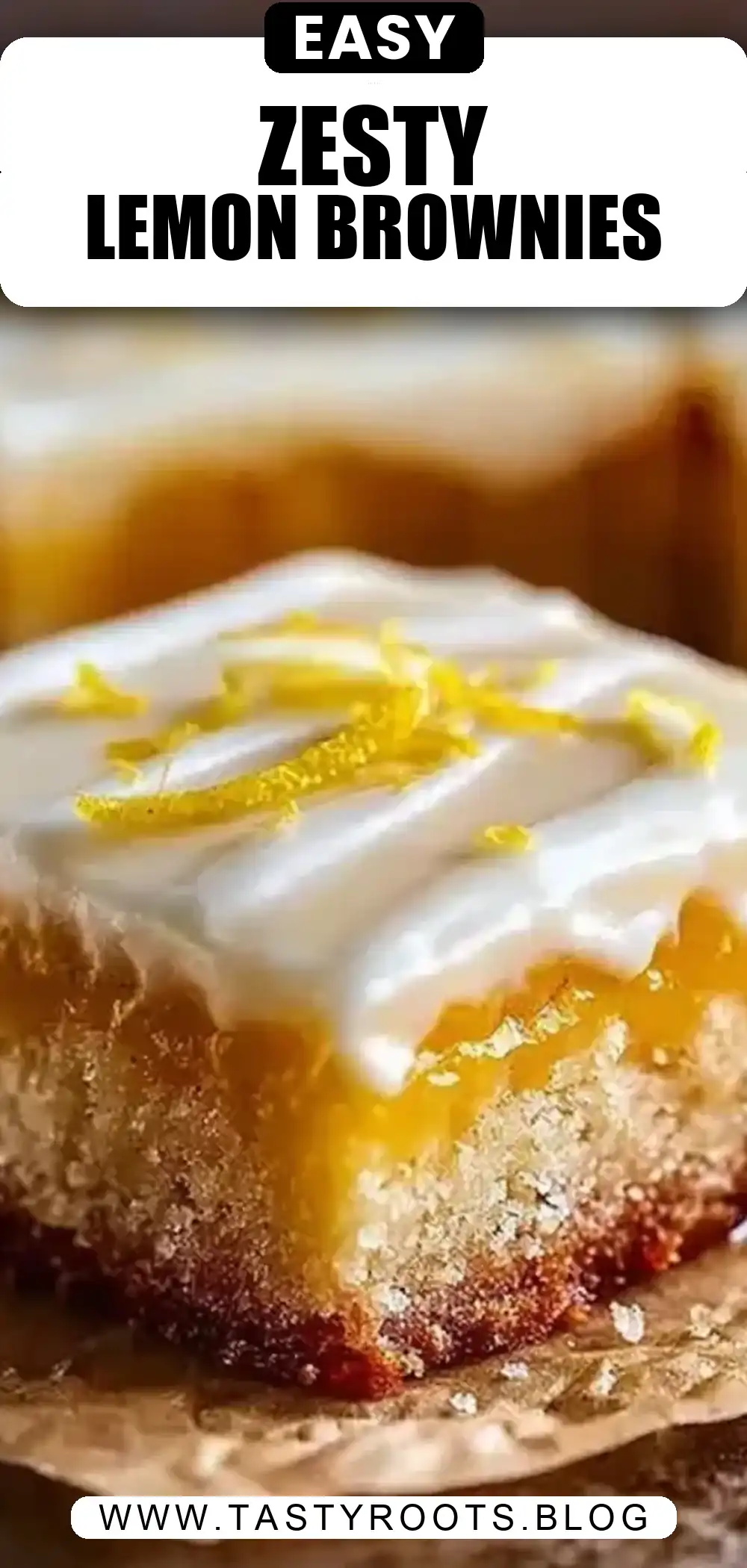 Lemon Brownies with Zesty Lemon Glaze – A Refreshing Twist on Classic Brownies